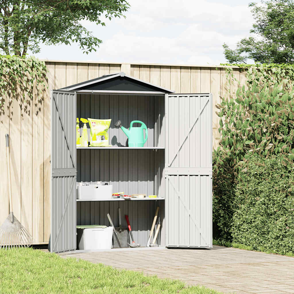 116x Galvanized Garden Shed – Outdoor Metal Storage for Tools, Lawn Equipment, and Supplies