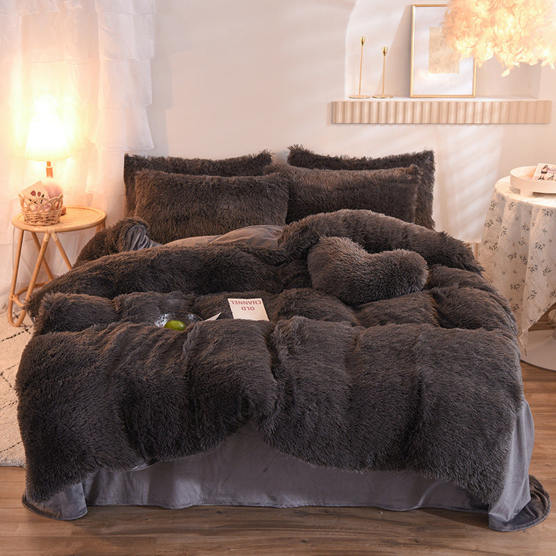 Premium Luxury Plush Shaggy Fleece Duvet Cover Set – Warm Winter Bedding
