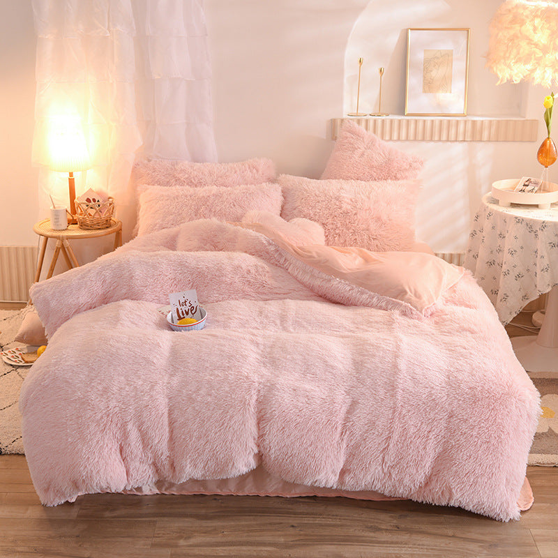 Premium Luxury Plush Shaggy Fleece Duvet Cover Set – Warm Winter Bedding