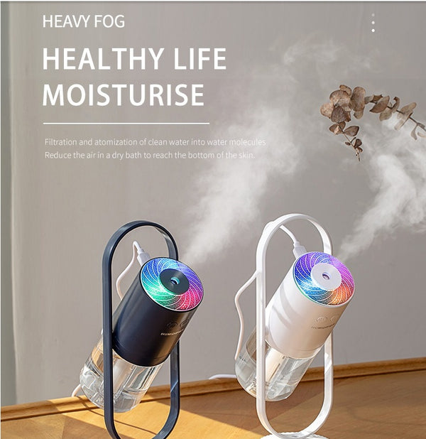 Magic Shadow Ultrasonic Humidifier – USB Mini Mist Maker with Projection Night Light