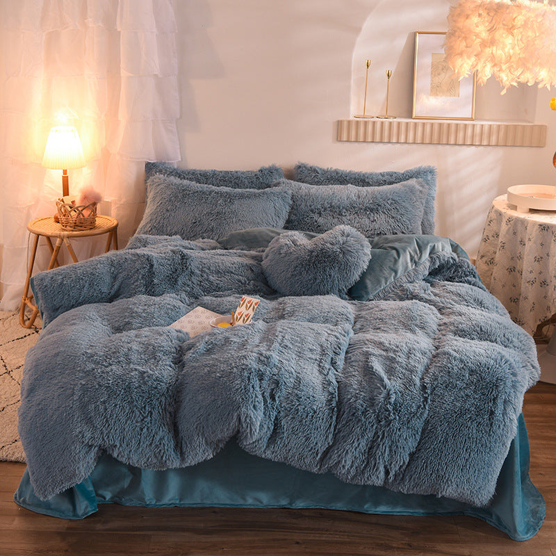 Premium Luxury Plush Shaggy Fleece Duvet Cover Set – Warm Winter Bedding