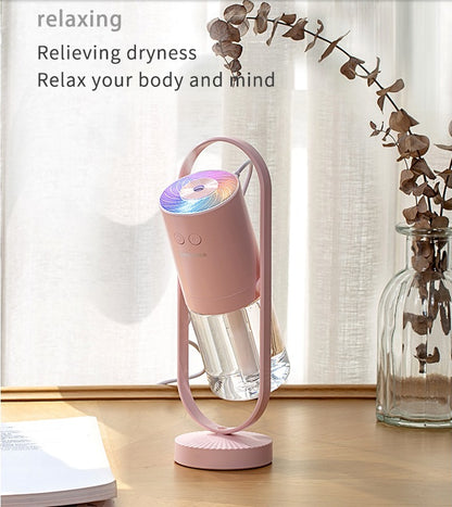 Magic Shadow Ultrasonic Humidifier – USB Mini Mist Maker with Projection Night Light