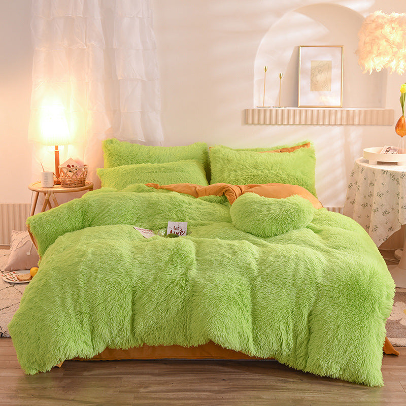 Premium Luxury Plush Shaggy Fleece Duvet Cover Set – Warm Winter Bedding
