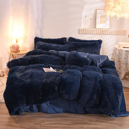 Premium Luxury Plush Shaggy Fleece Duvet Cover Set – Warm Winter Bedding