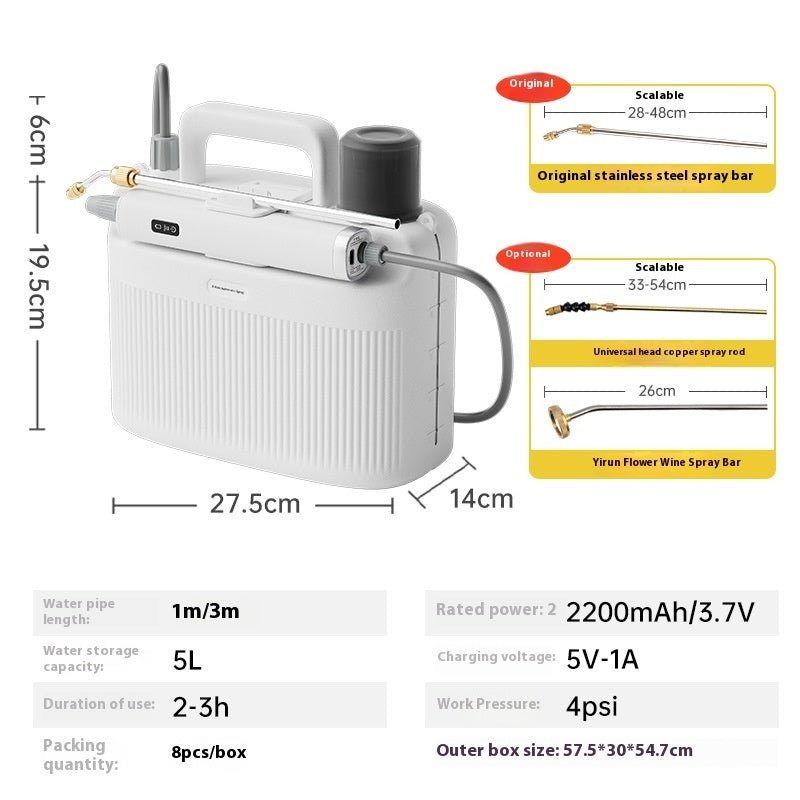 Electric Gardening Sprayer – New Pesticide Sprinkling Can for Plants and Crops