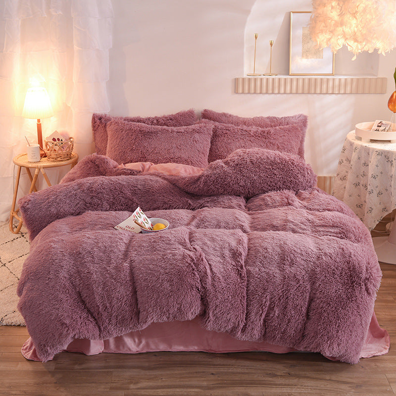 Premium Luxury Plush Shaggy Fleece Duvet Cover Set – Warm Winter Bedding