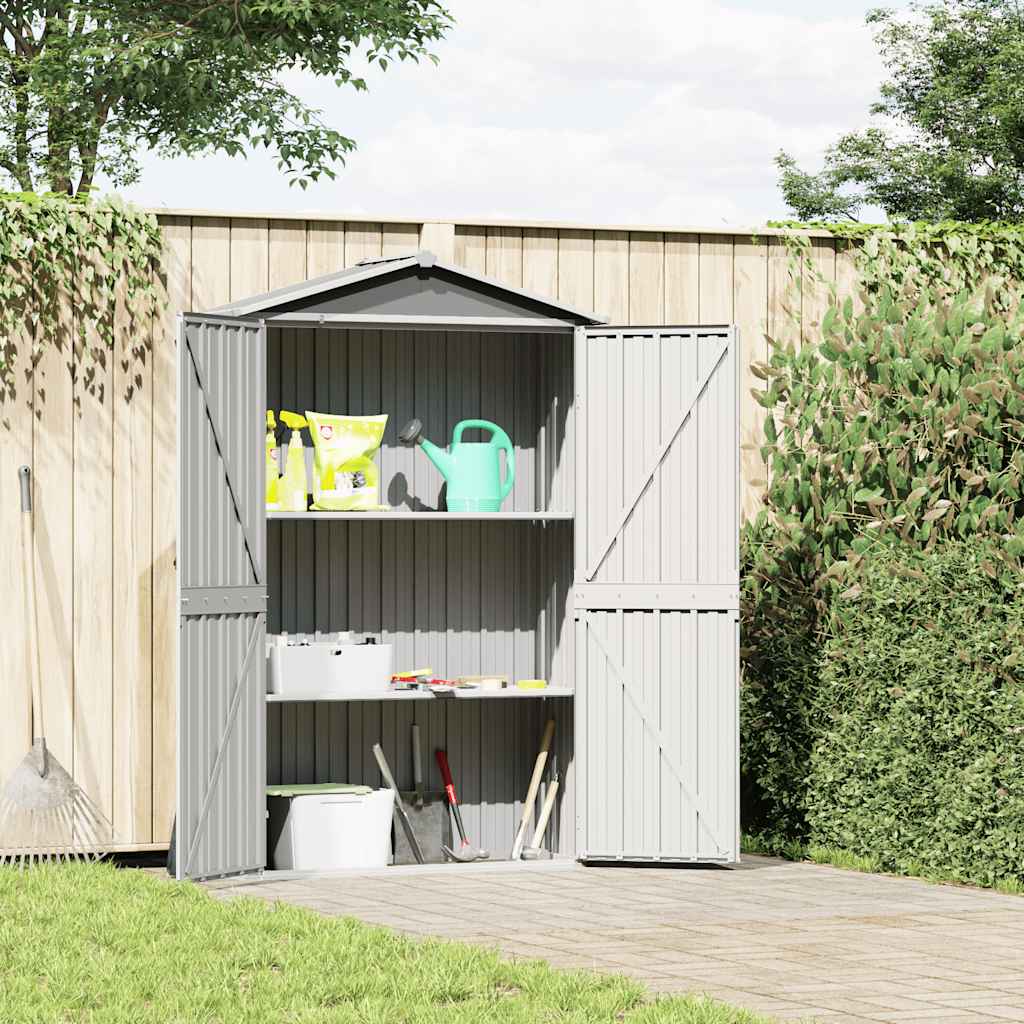 116x Galvanized Garden Shed – Outdoor Metal Storage for Tools, Lawn Equipment, and Supplies