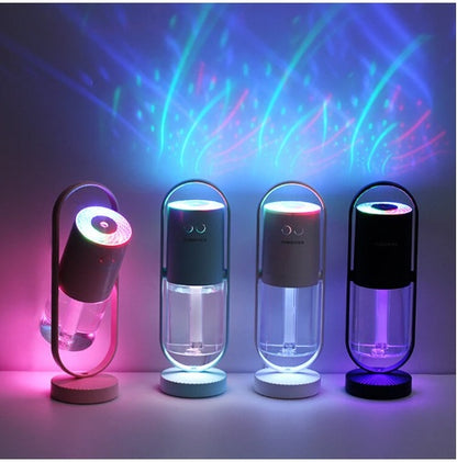 Magic Shadow Ultrasonic Humidifier – USB Mini Mist Maker with Projection Night Light