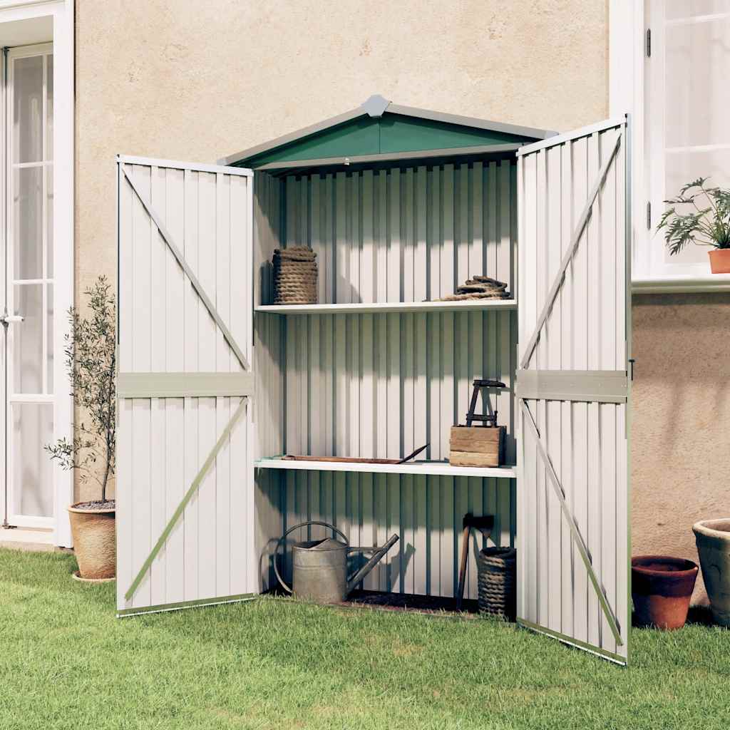 116x Galvanized Garden Shed – Outdoor Metal Storage for Tools, Lawn Equipment, and Supplies
