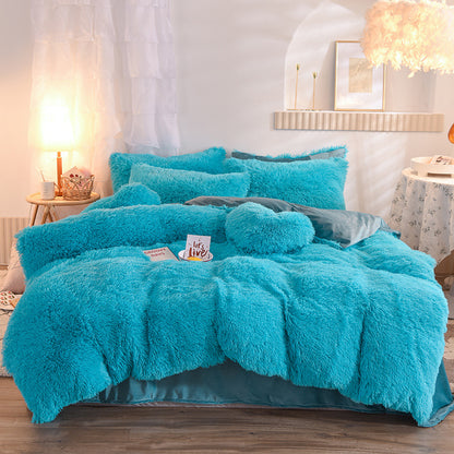 Premium Luxury Plush Shaggy Fleece Duvet Cover Set – Warm Winter Bedding